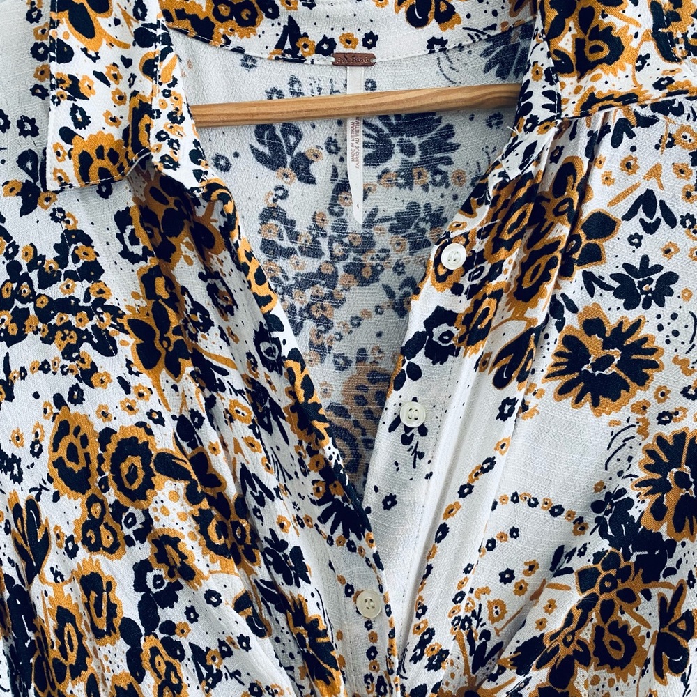 NWOT Free People Bandana Print Shirt Dress - Picture 6 of 14